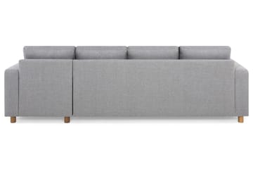 Crazy 4-sits Vändbar L-formad Divansoffa i Tyg - Grå - Möbler - Soffa - Divansoffa & schäslongsoffa - 4 sits soffa med divan