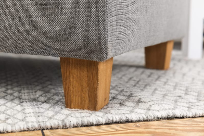 Crazy 4-sits Vändbar L-formad Divansoffa i Tyg - Grå - Möbler - Soffa - Divansoffa & schäslongsoffa - 4 sits soffa med divan