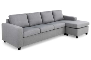Crazy 4-sits Vändbar L-formad Divansoffa i Tyg - Grå - Möbler - Soffa - Divansoffa & schäslongsoffa - 4 sits soffa med divan