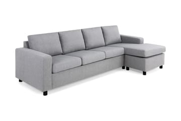 Crazy 4-sits Vändbar L-formad Divansoffa i Tyg - Grå - Möbler - Soffa - Divansoffa & schäslongsoffa - 4 sits soffa med divan