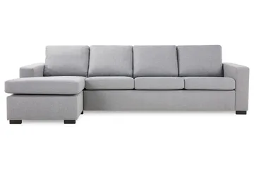 Crazy 4-sits Vändbar L-formad Divansoffa i Tyg - Grå - Möbler - Soffa - Divansoffa & schäslongsoffa - 4 sits soffa med divan