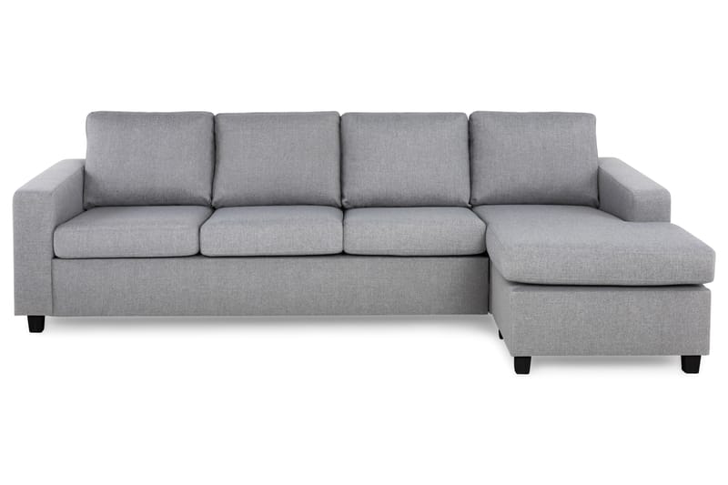 Crazy 4-sits Vändbar L-formad Divansoffa i Tyg - Grå - Möbler - Soffa - Divansoffa & schäslongsoffa - 4 sits soffa med divan