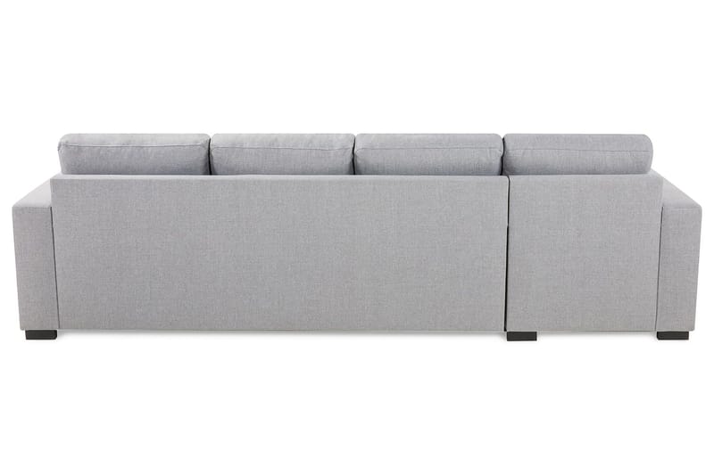 Crazy 4-sits Vändbar L-formad Divansoffa i Tyg - Grå - Möbler - Soffa - Divansoffa & schäslongsoffa - 4 sits soffa med divan