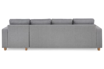 Crazy 4-sits Vändbar L-formad Divansoffa i Tyg - Grå - Möbler - Soffa - Divansoffa & schäslongsoffa - 4 sits soffa med divan