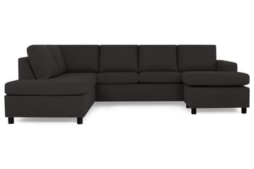 Crazy 4-sits Vänstervänd U-formad Large Soffa med Divan och Schäslong i Tyg - Antracit - Möbler - Soffa - Divansoffa & schäslongsoffa - 4 sits soffa med divan