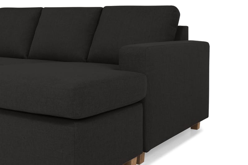 Crazy 4-sits Vänstervänd U-formad Large Soffa med Divan och Schäslong i Tyg - Antracit - Möbler - Soffa - Divansoffa & schäslongsoffa - 4 sits soffa med divan