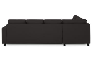 Crazy 4-sits Vänstervänd U-formad Large Soffa med Divan och Schäslong i Tyg - Antracit - Möbler - Soffa - Divansoffa & schäslongsoffa - 4 sits soffa med divan
