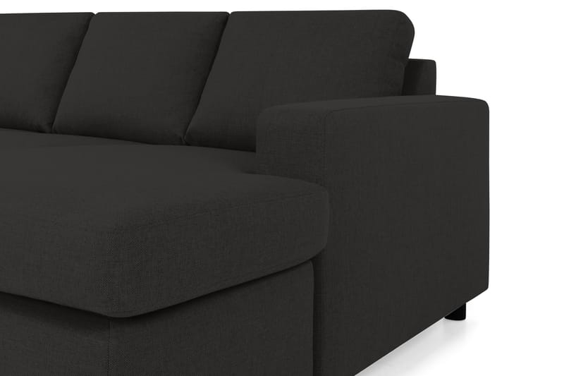Crazy 4-sits Vänstervänd U-formad Large Soffa med Divan och Schäslong i Tyg - Antracit - Möbler - Soffa - Divansoffa & schäslongsoffa - 4 sits soffa med divan