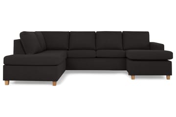 Crazy 4-sits Vänstervänd U-formad Large Soffa med Divan och Schäslong i Tyg - Antracit - Möbler - Soffa - Divansoffa & schäslongsoffa - 4 sits soffa med divan