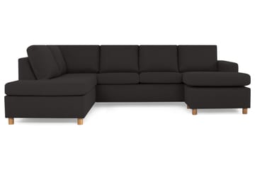 Crazy 4-sits Vänstervänd U-formad Large Soffa med Divan och Schäslong i Tyg - Antracit - Möbler - Soffa - Divansoffa & schäslongsoffa - 4 sits soffa med divan