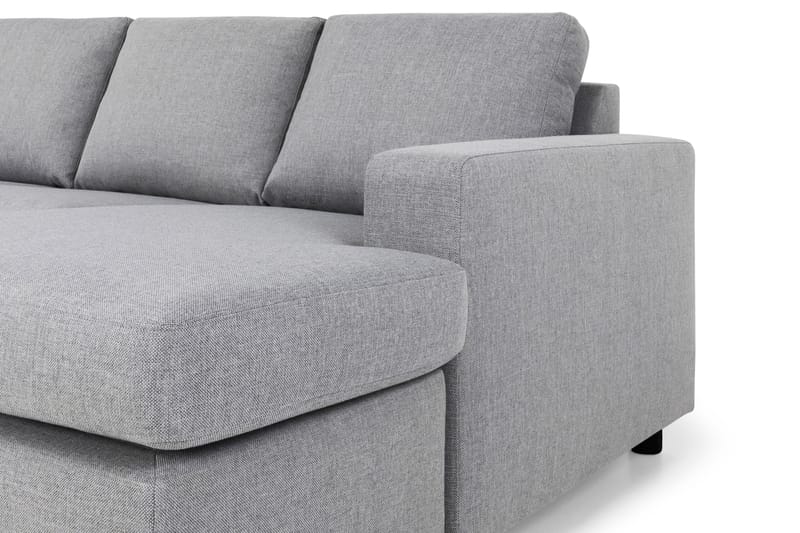 Crazy 4-sits Vänstervänd U-formad Large Soffa med Divan och Schäslong i Tyg - Grå - Möbler - Soffa - Divansoffa & schäslongsoffa - 4 sits soffa med divan