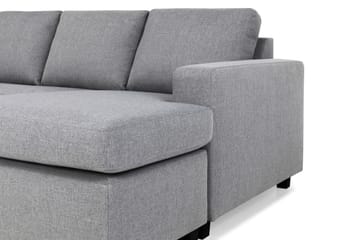 Crazy 4-sits Vänstervänd U-formad Large Soffa med Divan och Schäslong i Tyg - Grå - Möbler - Soffa - Divansoffa & schäslongsoffa - 4 sits soffa med divan