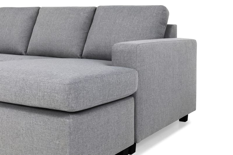 Crazy 4-sits Vänstervänd U-formad Large Soffa med Divan och Schäslong i Tyg - Grå - Möbler - Soffa - Divansoffa & schäslongsoffa - 4 sits soffa med divan