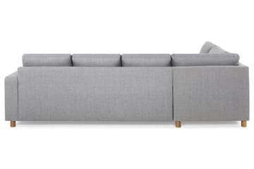 Crazy 4-sits Vänstervänd U-formad Large Soffa med Divan och Schäslong i Tyg - Grå - Möbler - Soffa - Divansoffa & schäslongsoffa - 4 sits soffa med divan