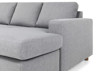 Crazy 4-sits Vänstervänd U-formad Large Soffa med Divan och Schäslong i Tyg - Grå - Möbler - Soffa - Divansoffa & schäslongsoffa - 4 sits soffa med divan