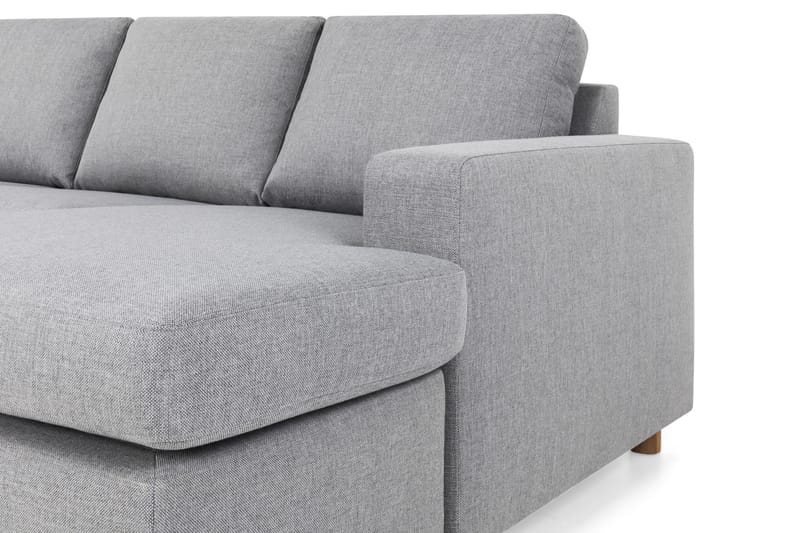Crazy 4-sits Vänstervänd U-formad Large Soffa med Divan och Schäslong i Tyg - Grå - Möbler - Soffa - Divansoffa & schäslongsoffa - 4 sits soffa med divan