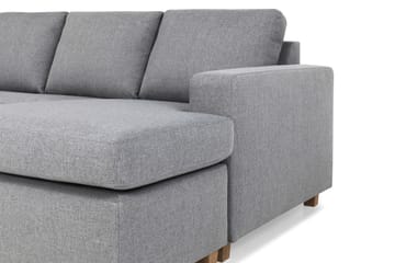 Crazy 4-sits Vänstervänd U-formad Large Soffa med Divan och Schäslong i Tyg - Grå - Möbler - Soffa - Divansoffa & schäslongsoffa - 4 sits soffa med divan