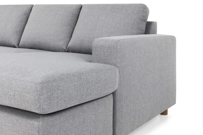 Crazy 4-sits Vänstervänd U-formad Large Soffa med Divan och Schäslong i Tyg - Grå - Möbler - Soffa - Divansoffa & schäslongsoffa - 4 sits soffa med divan