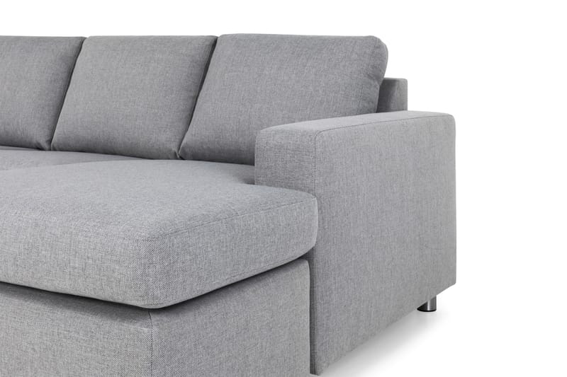 Crazy 4-sits Vänstervänd U-formad Large Soffa med Divan och Schäslong i Tyg - Grå - Möbler - Soffa - Divansoffa & schäslongsoffa - 4 sits soffa med divan