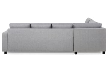 Crazy 4-sits Vänstervänd U-formad Large Soffa med Divan och Schäslong i Tyg - Grå - Möbler - Soffa - Divansoffa & schäslongsoffa - 4 sits soffa med divan