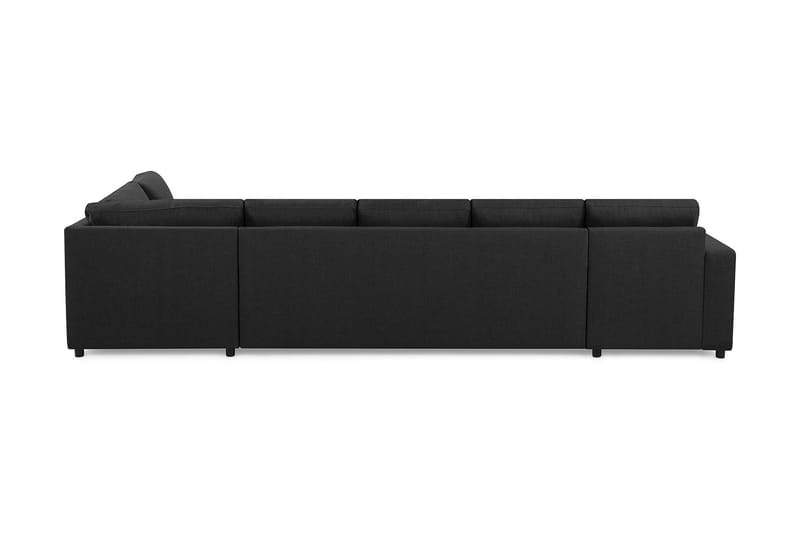 Crazy 5-sits Högervänd L-formad Schäslongsoffa i Tyg - Antracit - Möbler - Soffa - Divansoffa & schäslongsoffa - 4 sits soffa med divan