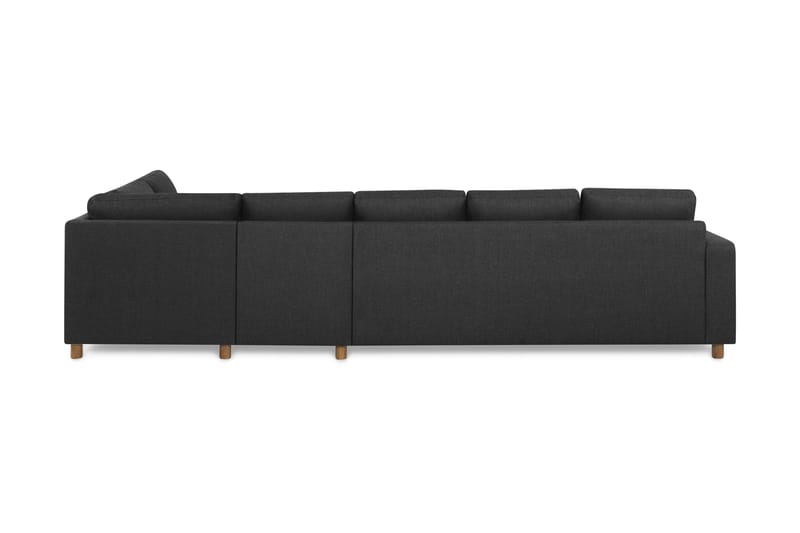 Crazy 5-sits Högervänd L-formad Schäslongsoffa i Tyg - Antracit - Möbler - Soffa - Divansoffa & schäslongsoffa - 4 sits soffa med divan