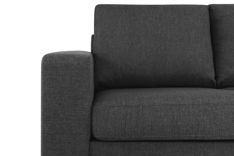 Crazy 5-sits Högervänd L-formad Schäslongsoffa i Tyg - Antracit - Möbler - Soffa - Divansoffa & schäslongsoffa - 4 sits soffa med divan
