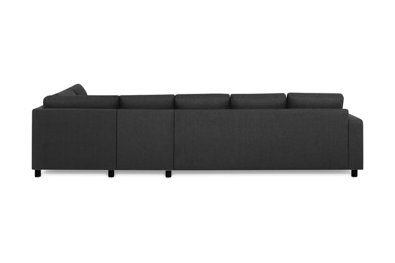 Crazy 5-sits Högervänd L-formad Schäslongsoffa i Tyg - Antracit - Möbler - Soffa - Divansoffa & schäslongsoffa - 4 sits soffa med divan