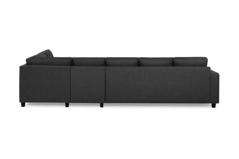 Crazy 5-sits Högervänd L-formad Schäslongsoffa i Tyg - Antracit - Möbler - Soffa - Divansoffa & schäslongsoffa - 4 sits soffa med divan