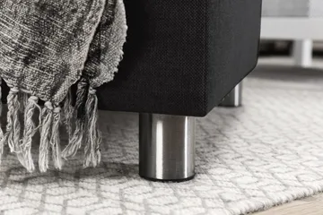 Crazy 5-sits Högervänd L-formad Schäslongsoffa i Tyg - Antracit - Möbler - Soffa - Divansoffa & schäslongsoffa - 4 sits soffa med divan