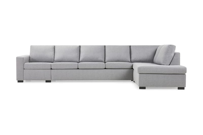Crazy 5-sits Högervänd L-formad Schäslongsoffa i Tyg - Grå - Möbler - Soffa - Divansoffa & schäslongsoffa - 4 sits soffa med divan