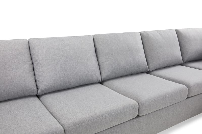 Crazy 5-sits Högervänd L-formad Schäslongsoffa i Tyg - Grå - Möbler - Soffa - Divansoffa & schäslongsoffa - 4 sits soffa med divan