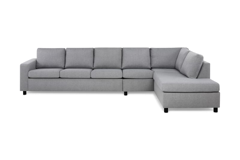 Crazy 5-sits Högervänd L-formad Schäslongsoffa i Tyg - Grå - Möbler - Soffa - Divansoffa & schäslongsoffa - 4 sits soffa med divan
