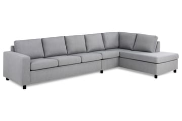 Crazy 5-sits Högervänd L-formad Schäslongsoffa i Tyg - Grå - Möbler - Soffa - Divansoffa & schäslongsoffa - 4 sits soffa med divan