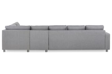 Crazy 5-sits Högervänd L-formad Schäslongsoffa i Tyg - Grå - Möbler - Soffa - Divansoffa & schäslongsoffa - 4 sits soffa med divan