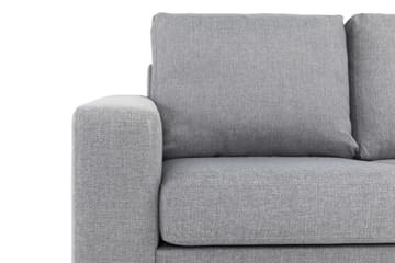 Crazy 5-sits Högervänd L-formad Schäslongsoffa i Tyg - Grå - Möbler - Soffa - Divansoffa & schäslongsoffa - 4 sits soffa med divan