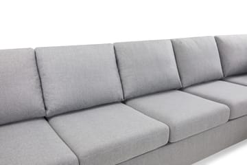 Crazy 5-sits Högervänd L-formad Schäslongsoffa i Tyg - Grå - Möbler - Soffa - Divansoffa & schäslongsoffa - 4 sits soffa med divan