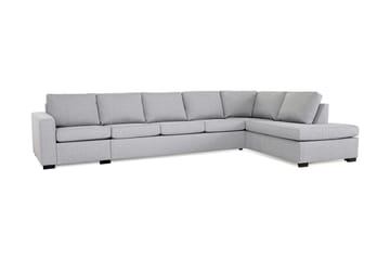 Crazy 5-sits Högervänd L-formad Schäslongsoffa i Tyg - Grå - Möbler - Soffa - Divansoffa & schäslongsoffa - 4 sits soffa med divan