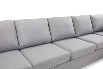 Crazy 5-sits Högervänd L-formad Schäslongsoffa i Tyg - Grå - Möbler - Soffa - Divansoffa & schäslongsoffa - 4 sits soffa med divan