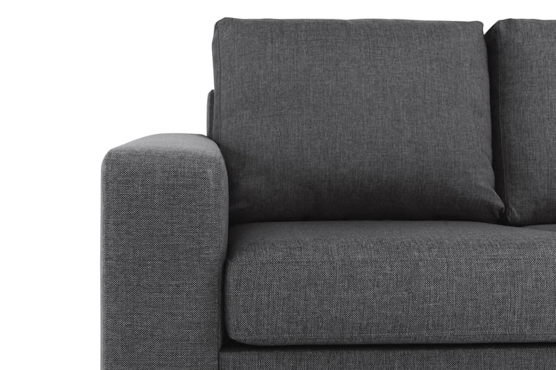 Crazy 5-sits Högervänd L-formad Schäslongsoffa i Tyg - Mörkgrå - Möbler - Soffa - Divansoffa & schäslongsoffa - 4 sits soffa med divan