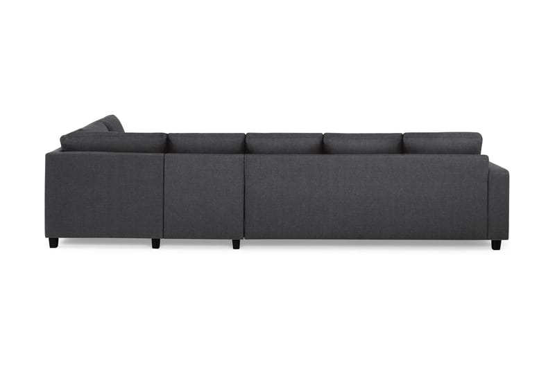 Crazy 5-sits Högervänd L-formad Schäslongsoffa i Tyg - Mörkgrå - Möbler - Soffa - Divansoffa & schäslongsoffa - 4 sits soffa med divan
