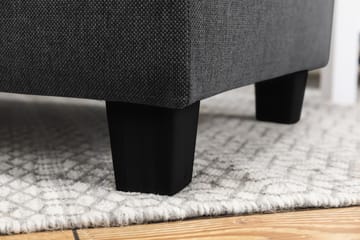 Crazy 5-sits Högervänd L-formad Schäslongsoffa i Tyg - Mörkgrå - Möbler - Soffa - Divansoffa & schäslongsoffa - 4 sits soffa med divan