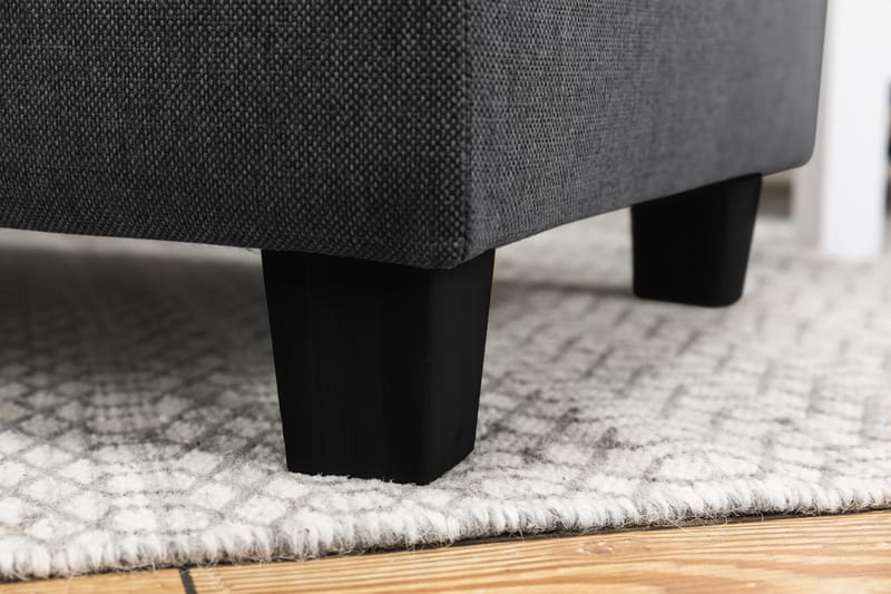 Crazy 5-sits Högervänd L-formad Schäslongsoffa i Tyg - Mörkgrå - Möbler - Soffa - Divansoffa & schäslongsoffa - 4 sits soffa med divan