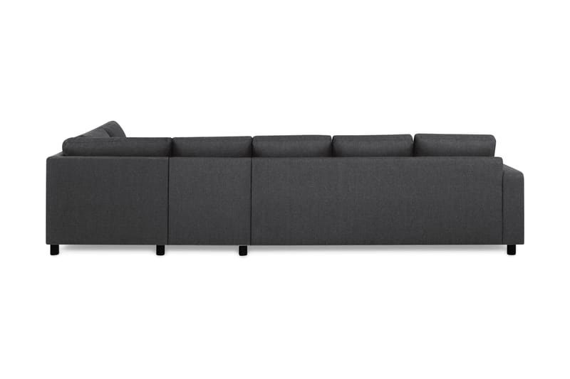 Crazy 5-sits Högervänd L-formad Schäslongsoffa i Tyg - Mörkgrå - Möbler - Soffa - Divansoffa & schäslongsoffa - 4 sits soffa med divan
