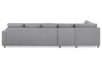 Crazy 5-sits Vänstervänd L-formad Schäslongsoffa i Tyg - Grå - Möbler - Soffa - Divansoffa & schäslongsoffa - 4 sits soffa med divan