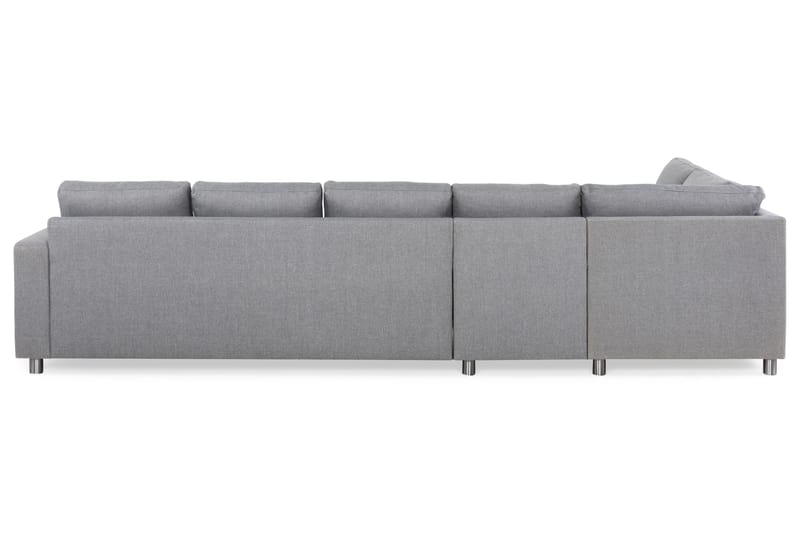 Crazy 5-sits Vänstervänd L-formad Schäslongsoffa i Tyg - Grå - Möbler - Soffa - Divansoffa & schäslongsoffa - 4 sits soffa med divan