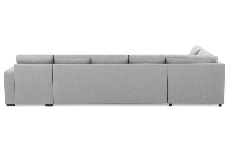 Crazy 5-sits Vänstervänd L-formad Schäslongsoffa i Tyg - Grå - Möbler - Soffa - Divansoffa & schäslongsoffa - 4 sits soffa med divan