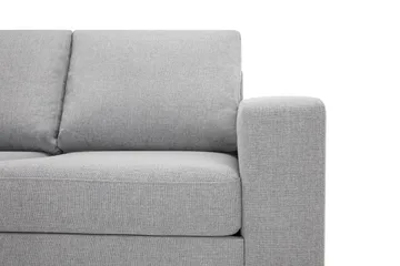 Crazy 5-sits Vänstervänd L-formad Schäslongsoffa i Tyg - Grå - Möbler - Soffa - Divansoffa & schäslongsoffa - 4 sits soffa med divan