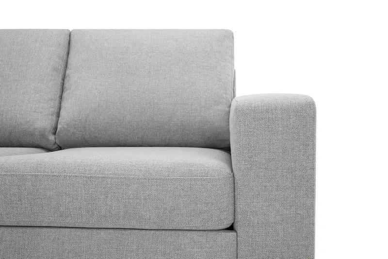 Crazy 5-sits Vänstervänd L-formad Schäslongsoffa i Tyg - Grå - Möbler - Soffa - Divansoffa & schäslongsoffa - 4 sits soffa med divan