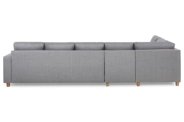 Crazy 5-sits Vänstervänd L-formad Schäslongsoffa i Tyg - Grå - Möbler - Soffa - Divansoffa & schäslongsoffa - 4 sits soffa med divan
